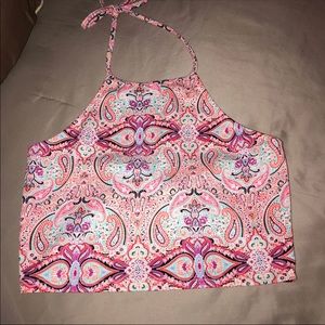 Paisley halter top
